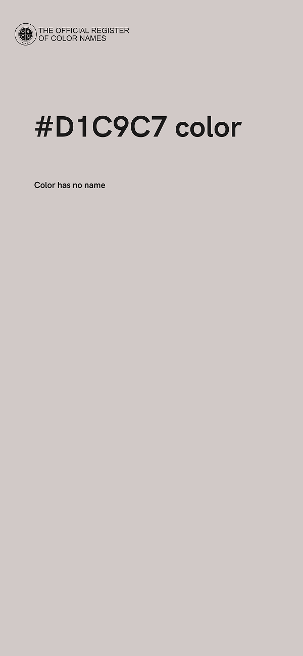 #D1C9C7 color image