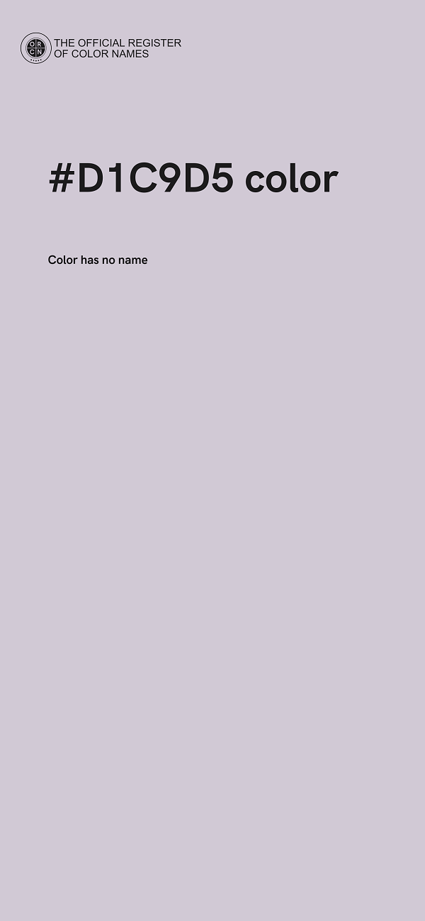 #D1C9D5 color image