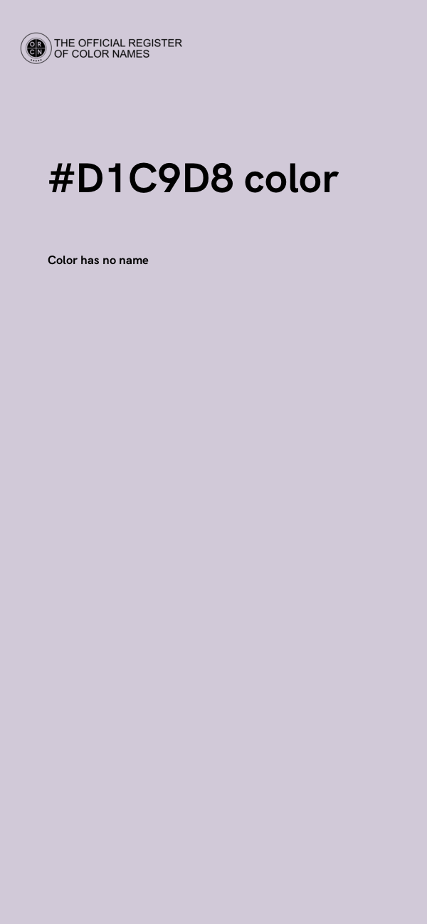 #D1C9D8 color image
