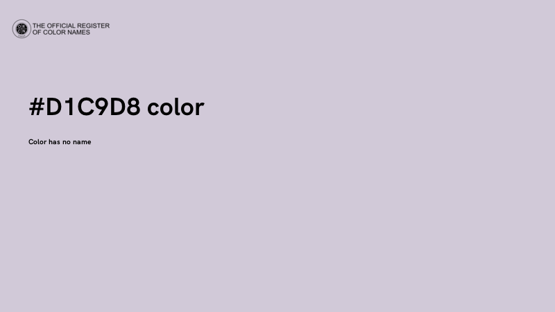 #D1C9D8 color image