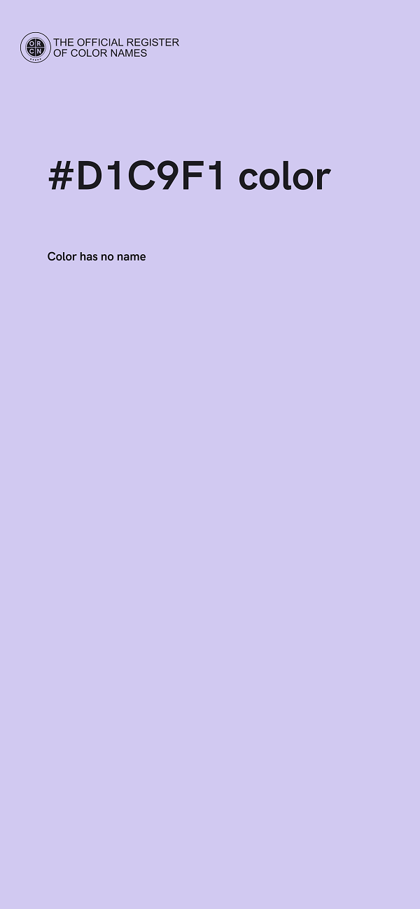 #D1C9F1 color image