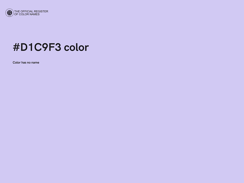 #D1C9F3 color image