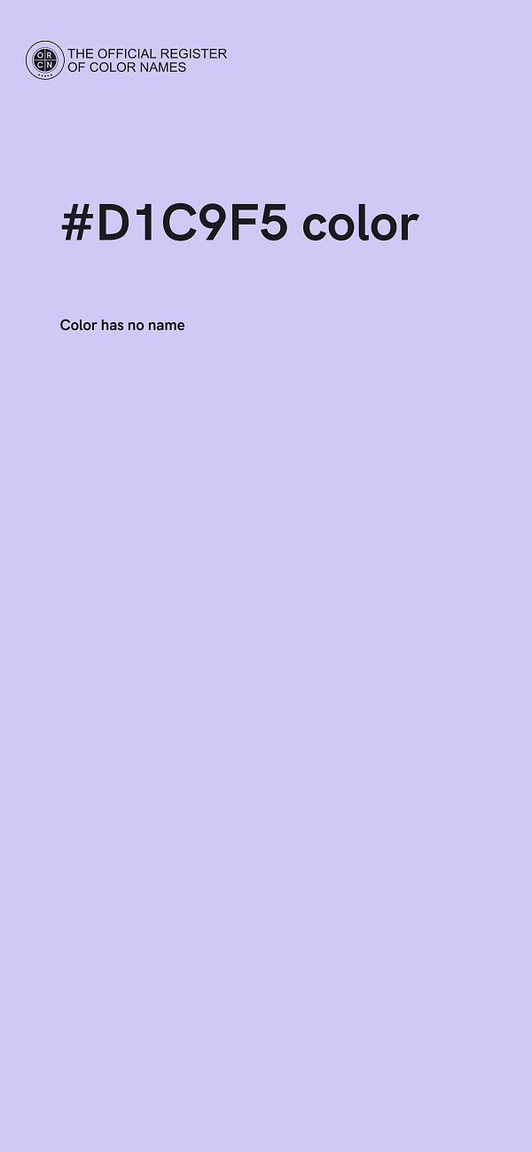 #D1C9F5 color image