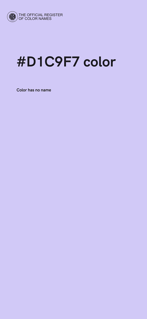 #D1C9F7 color image