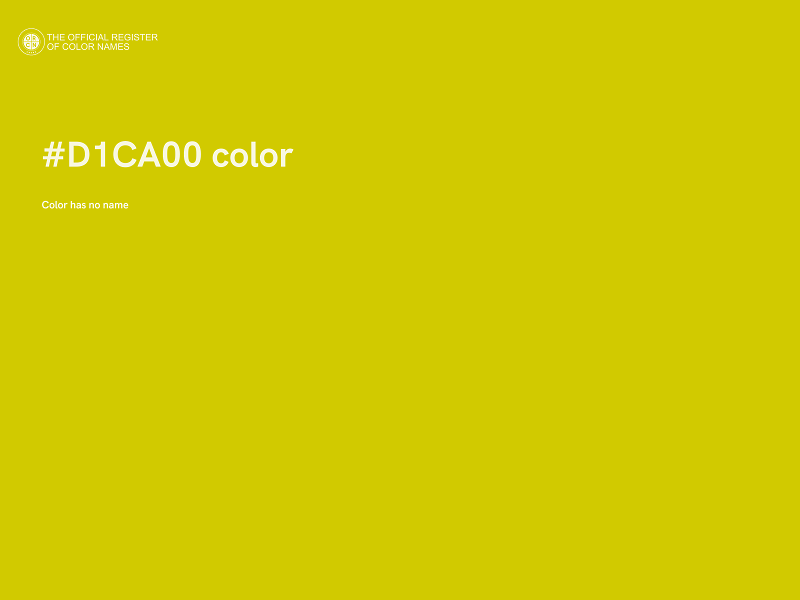 #D1CA00 color image