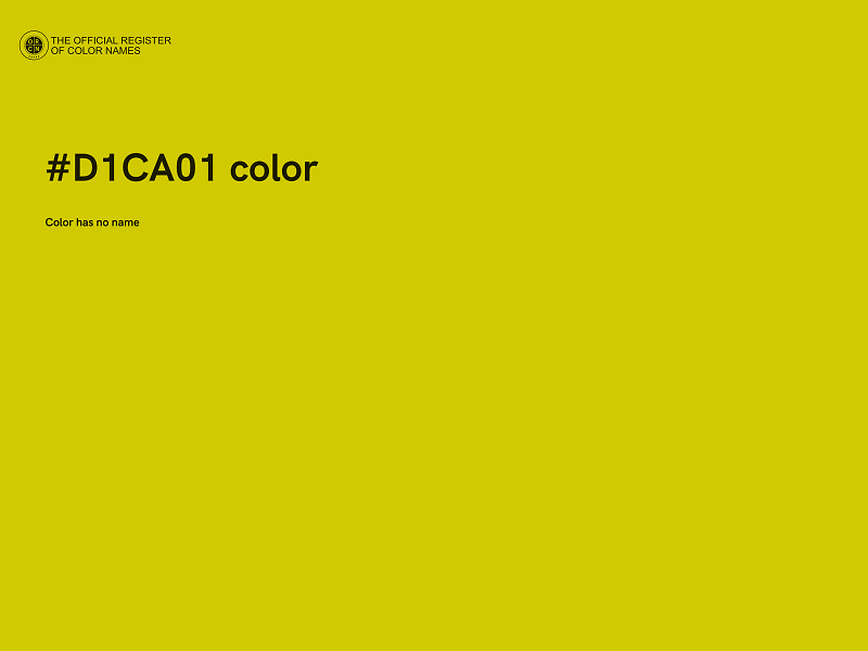 #D1CA01 color image