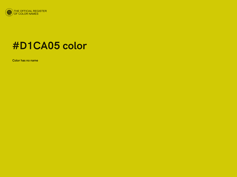 #D1CA05 color image