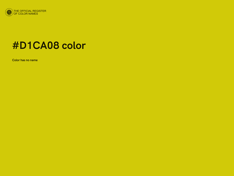 #D1CA08 color image