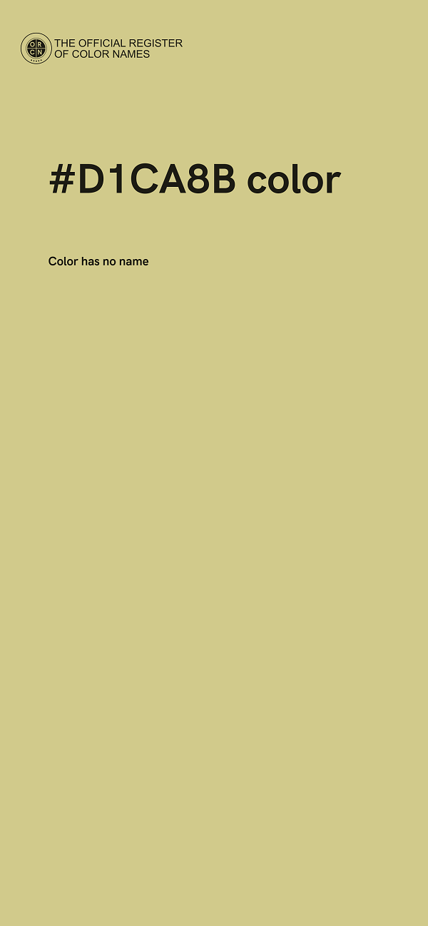 #D1CA8B color image