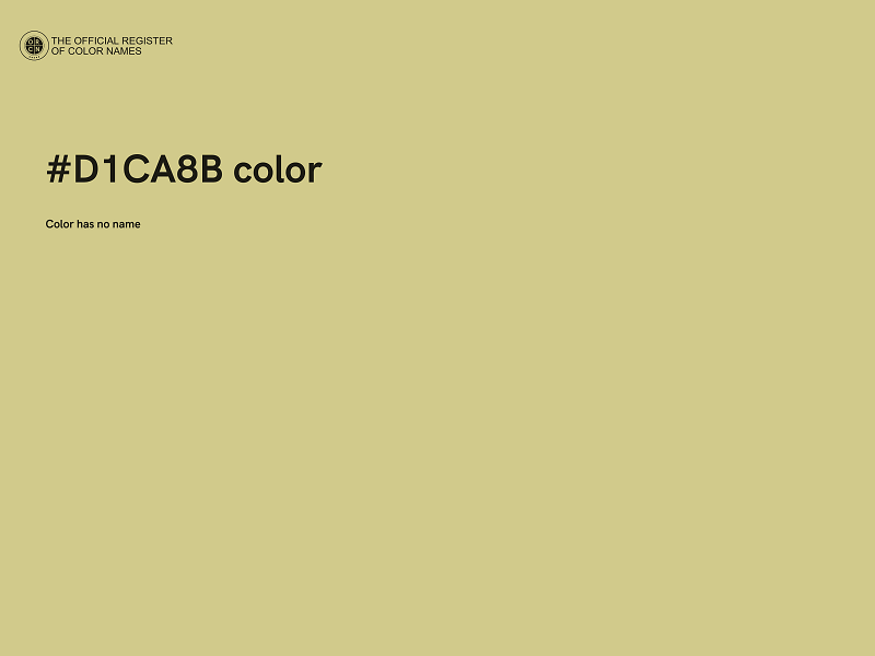 #D1CA8B color image
