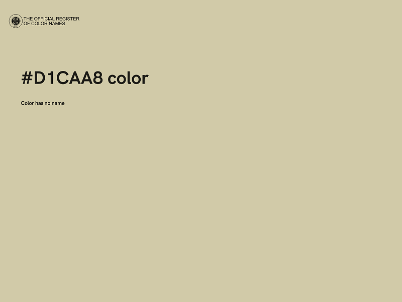 #D1CAA8 color image