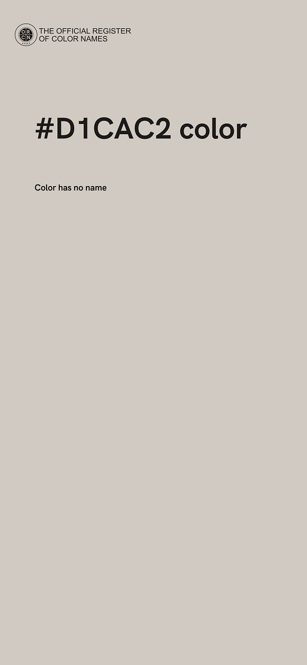 #D1CAC2 color image