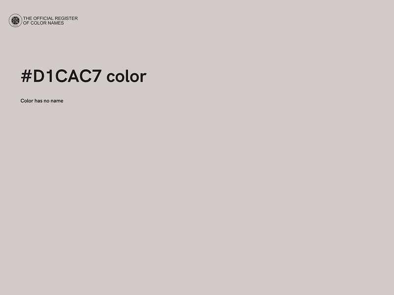 #D1CAC7 color image