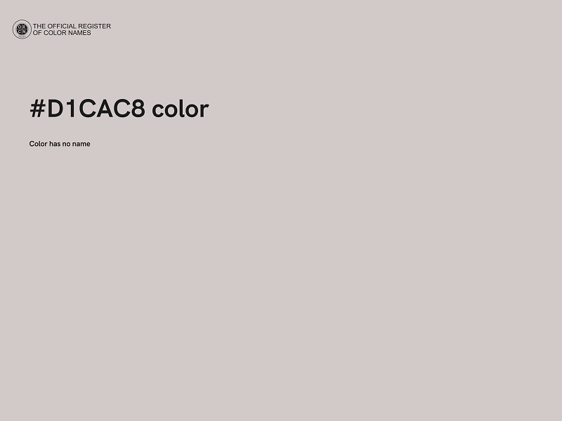 #D1CAC8 color image