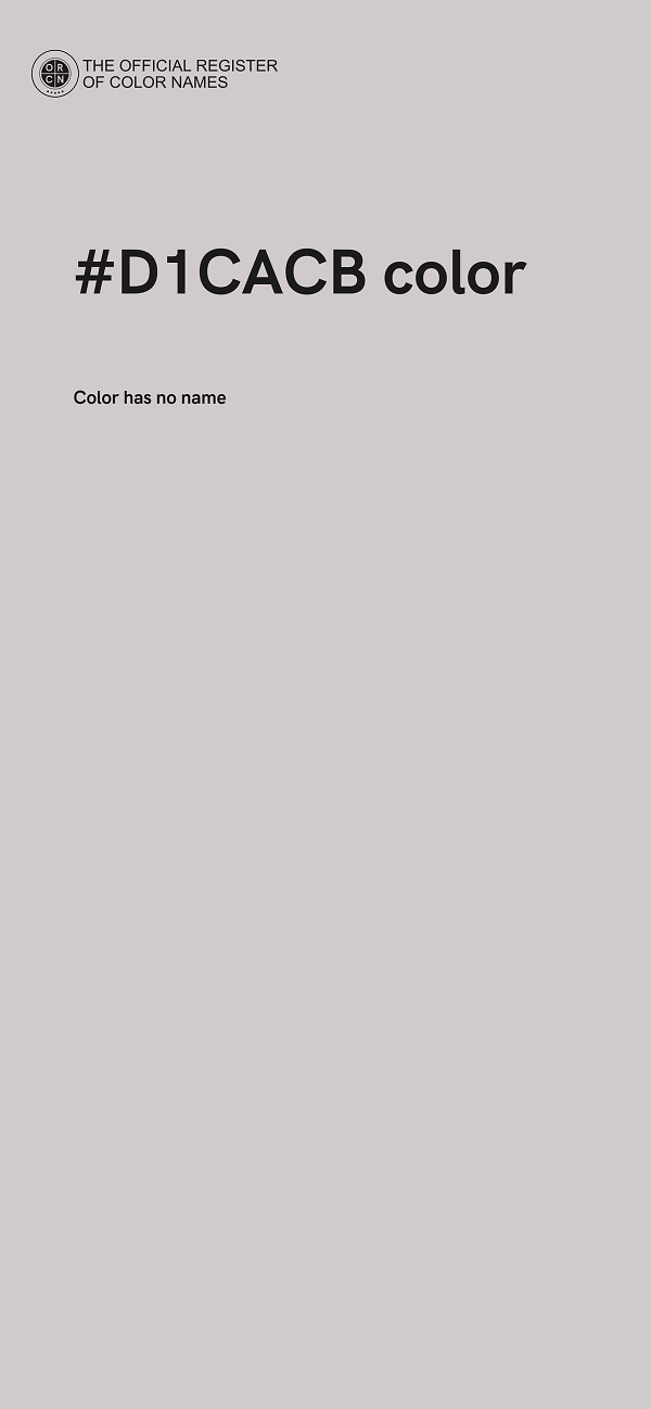 #D1CACB color image