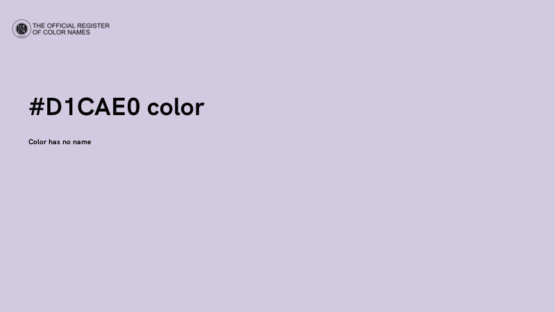 #D1CAE0 color image