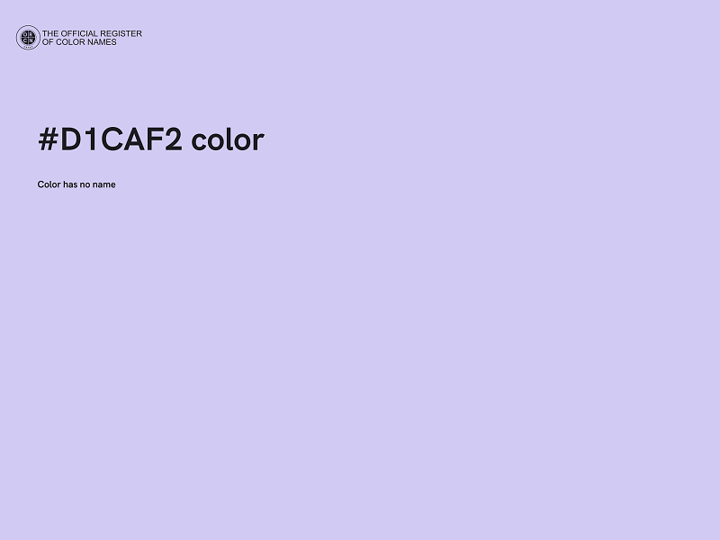 #D1CAF2 color image