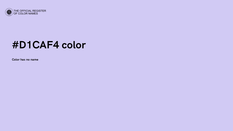 #D1CAF4 color image
