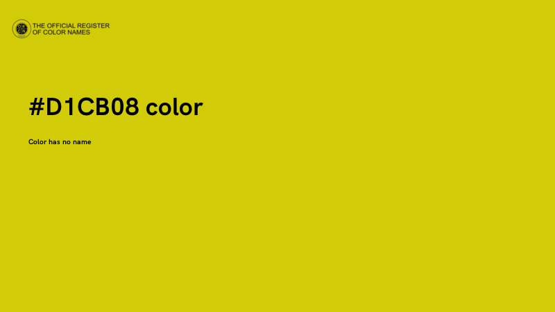 #D1CB08 color image