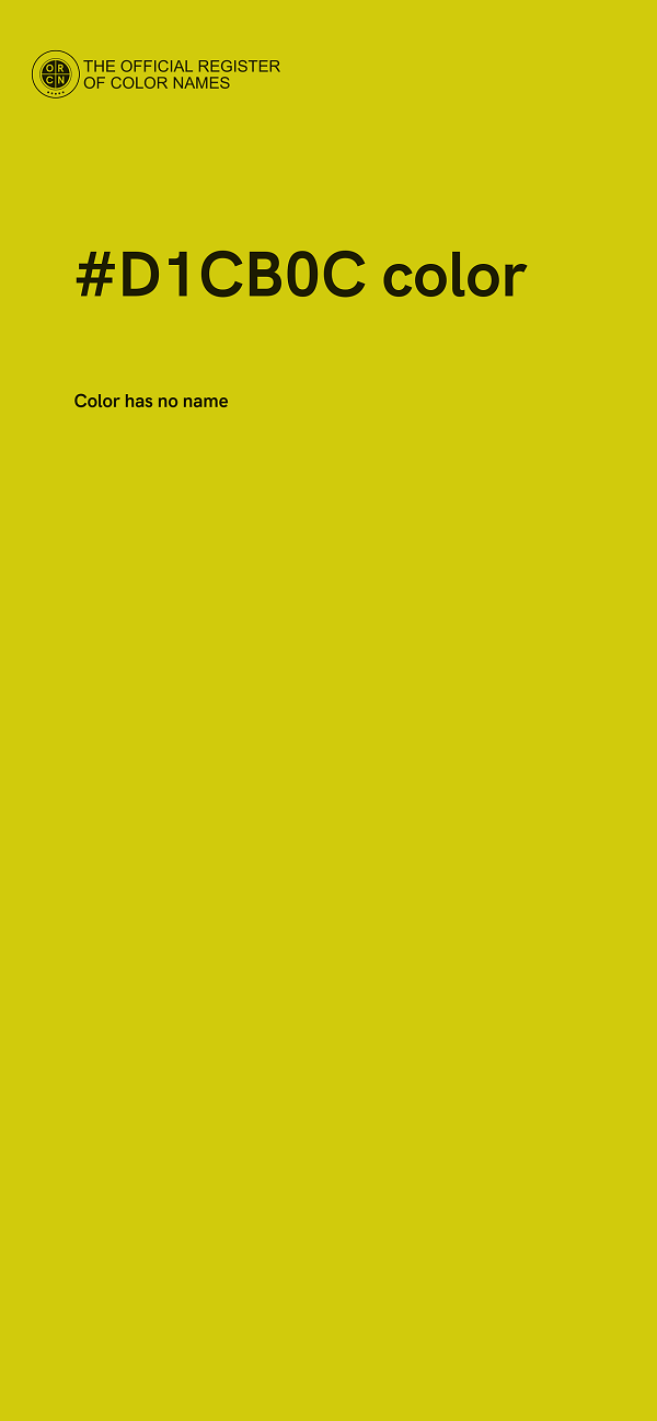 #D1CB0C color image