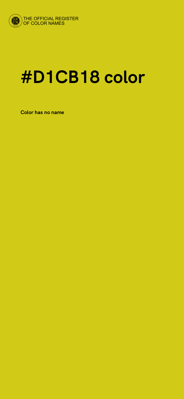#D1CB18 color image
