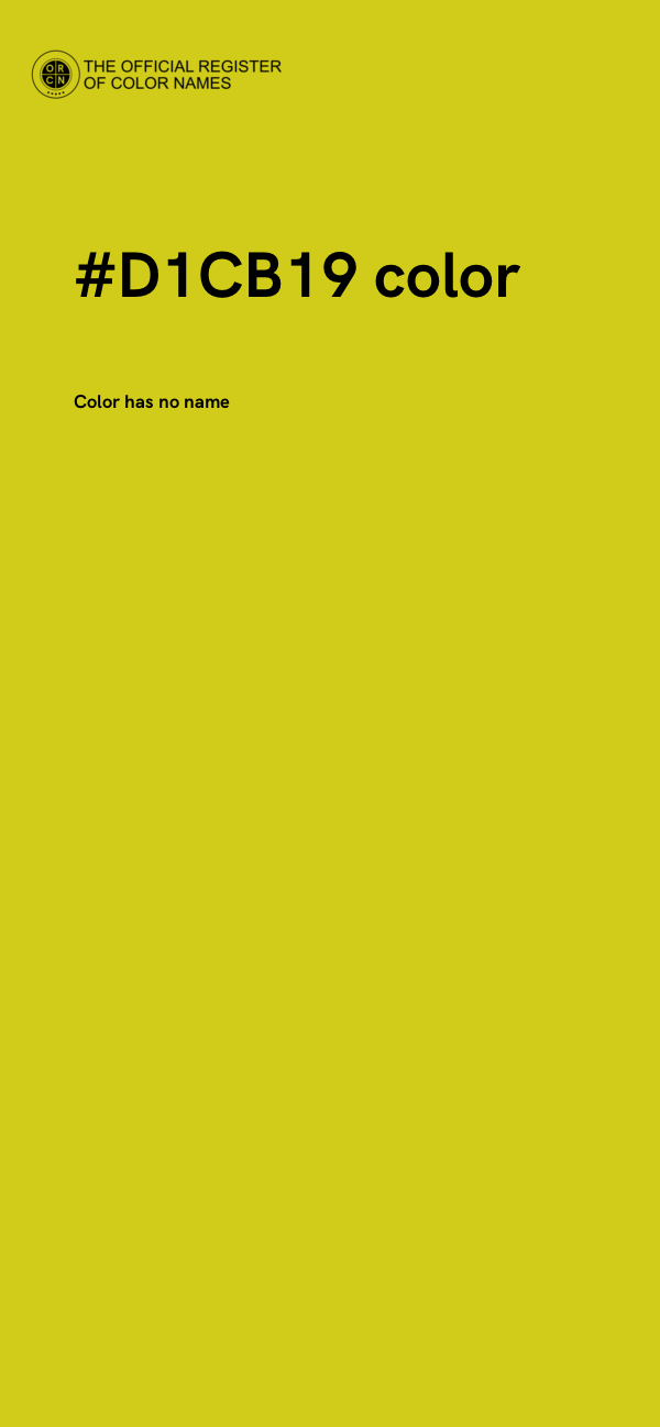 #D1CB19 color image
