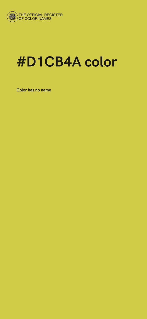 #D1CB4A color image