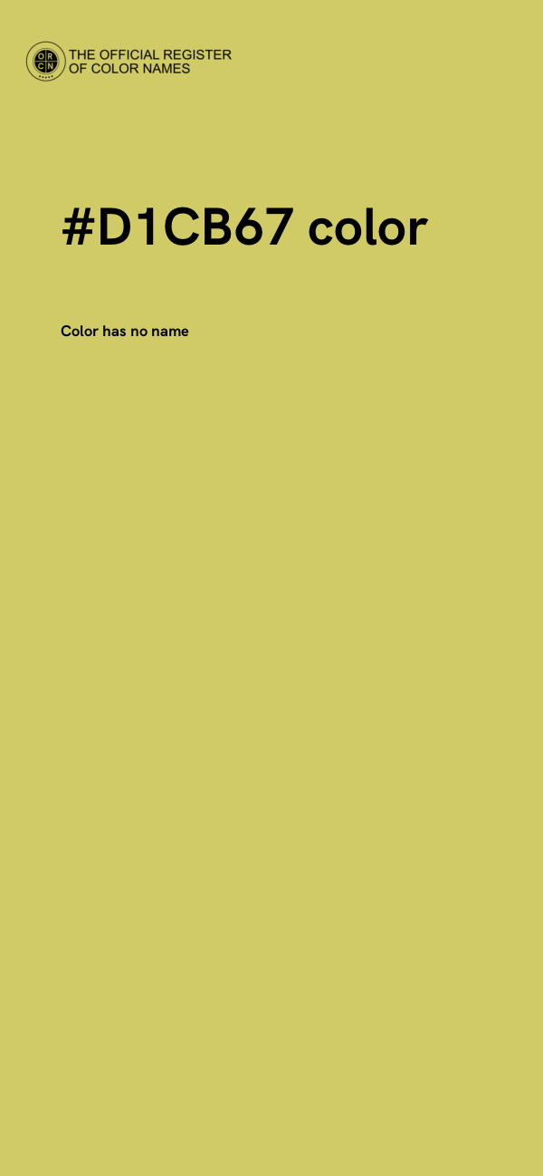 #D1CB67 color image