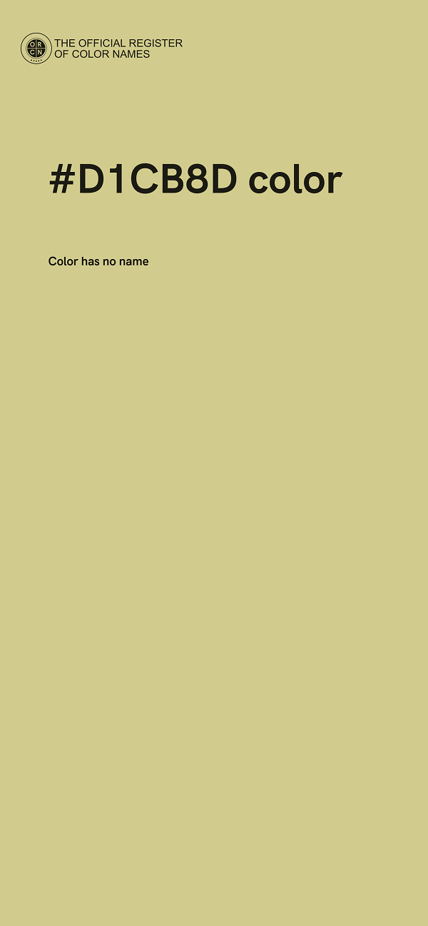 #D1CB8D color image
