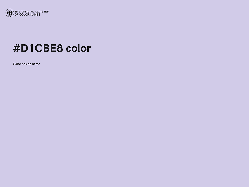 #D1CBE8 color image