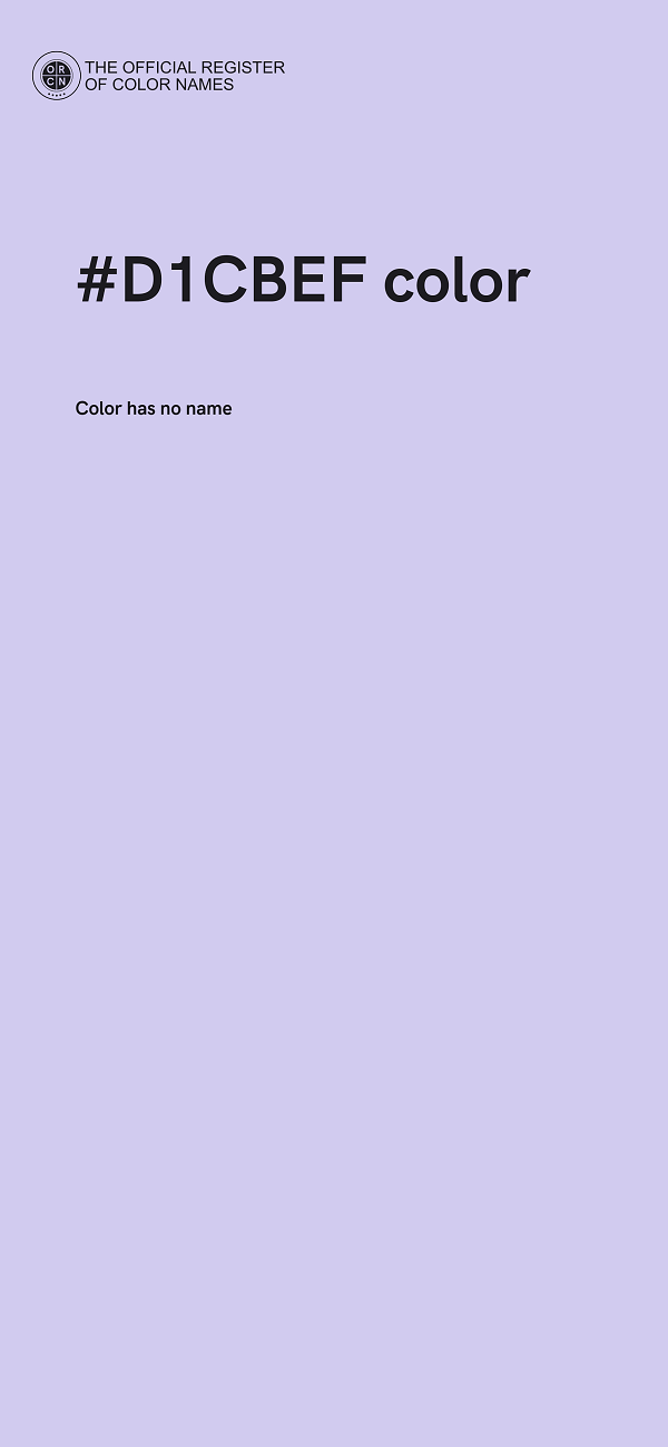 #D1CBEF color image