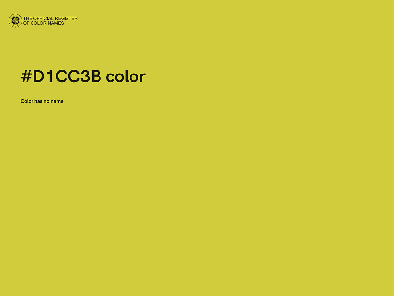 #D1CC3B color image