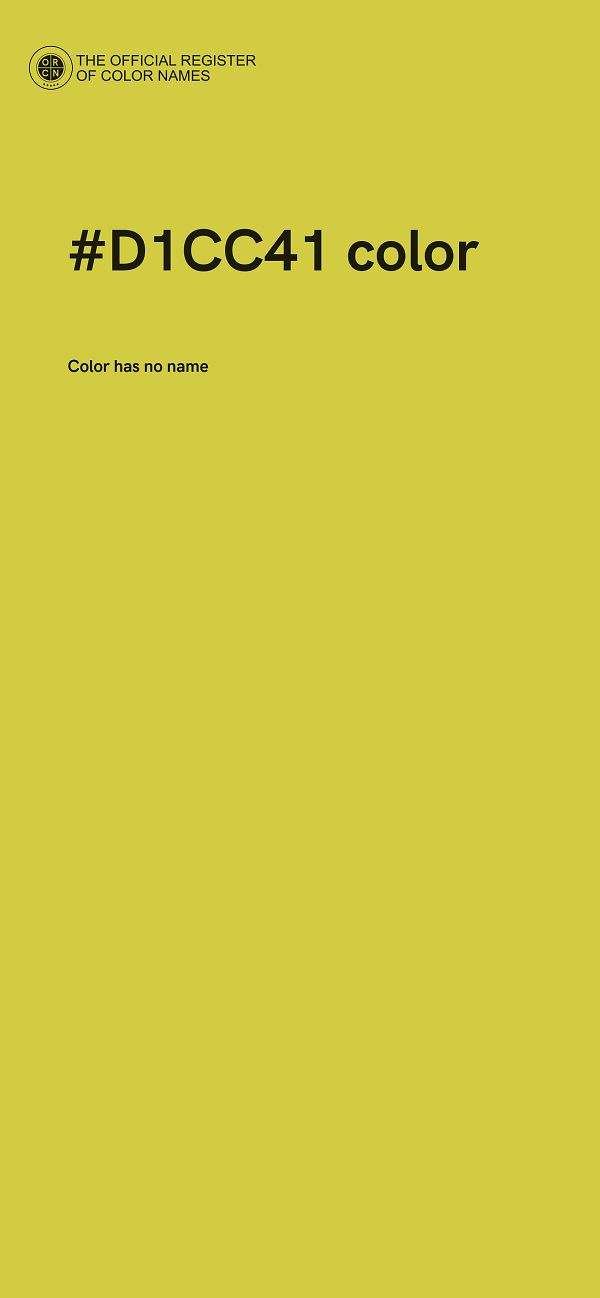 #D1CC41 color image