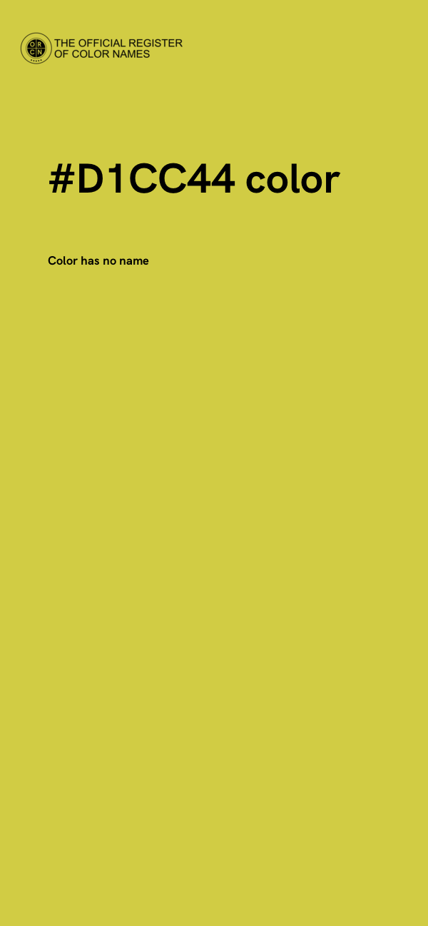 #D1CC44 color image