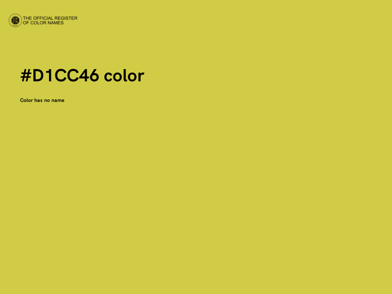 #D1CC46 color image