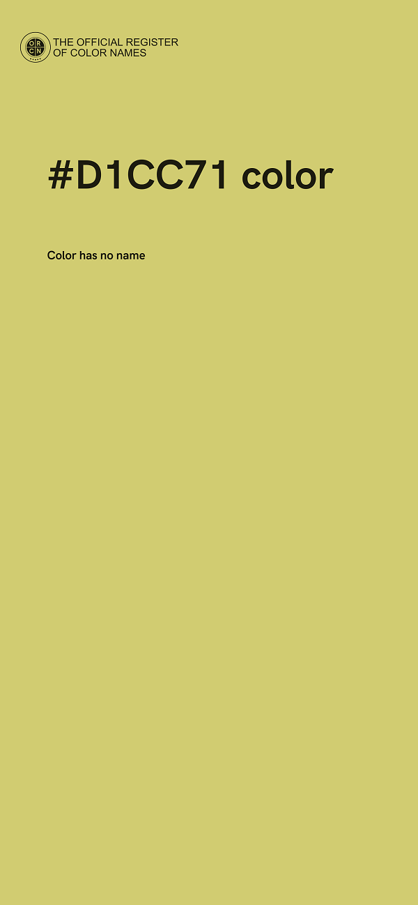 #D1CC71 color image
