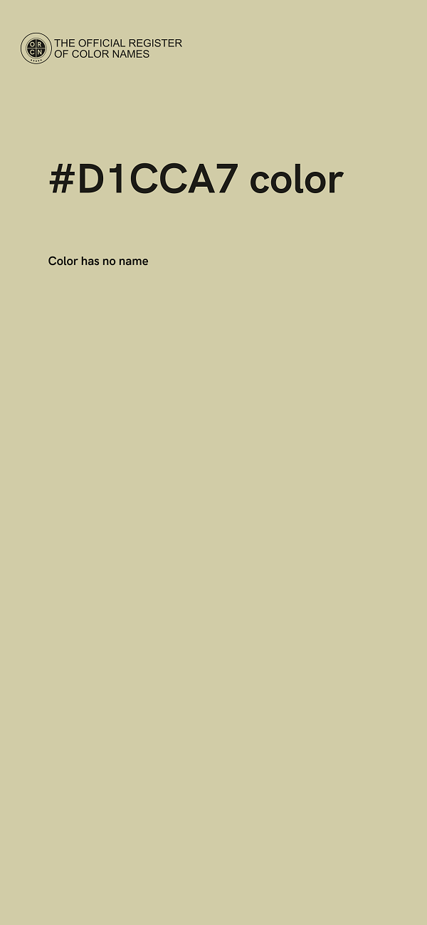 #D1CCA7 color image