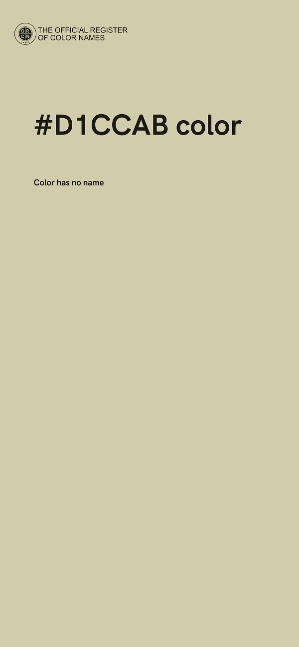 #D1CCAB color image