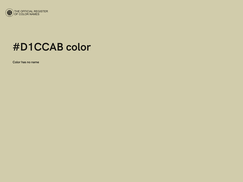 #D1CCAB color image