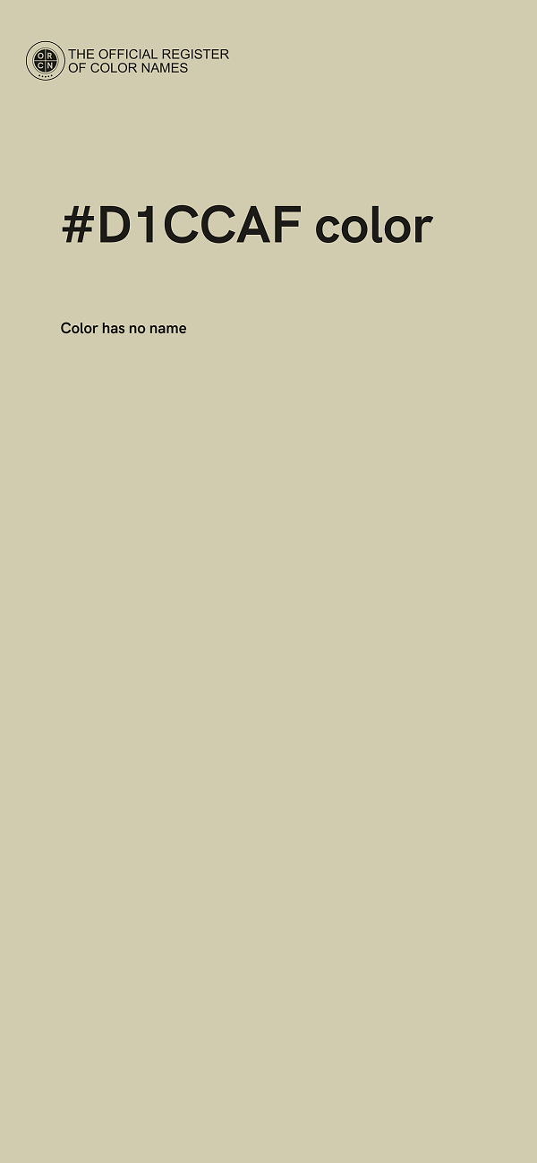 #D1CCAF color image