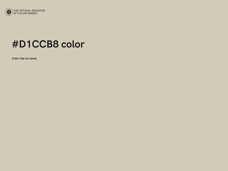 #D1CCB8 color image