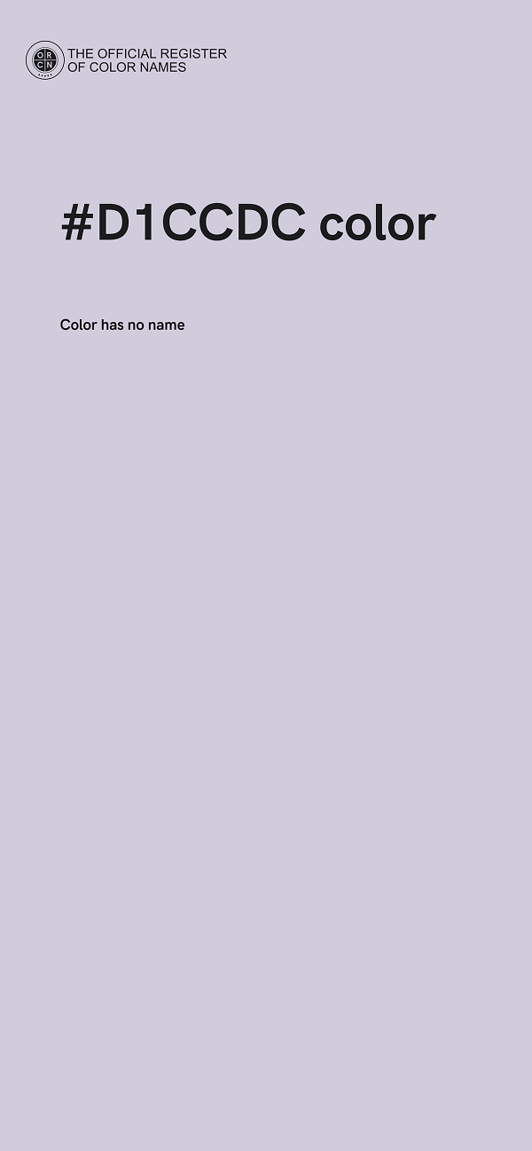 #D1CCDC color image