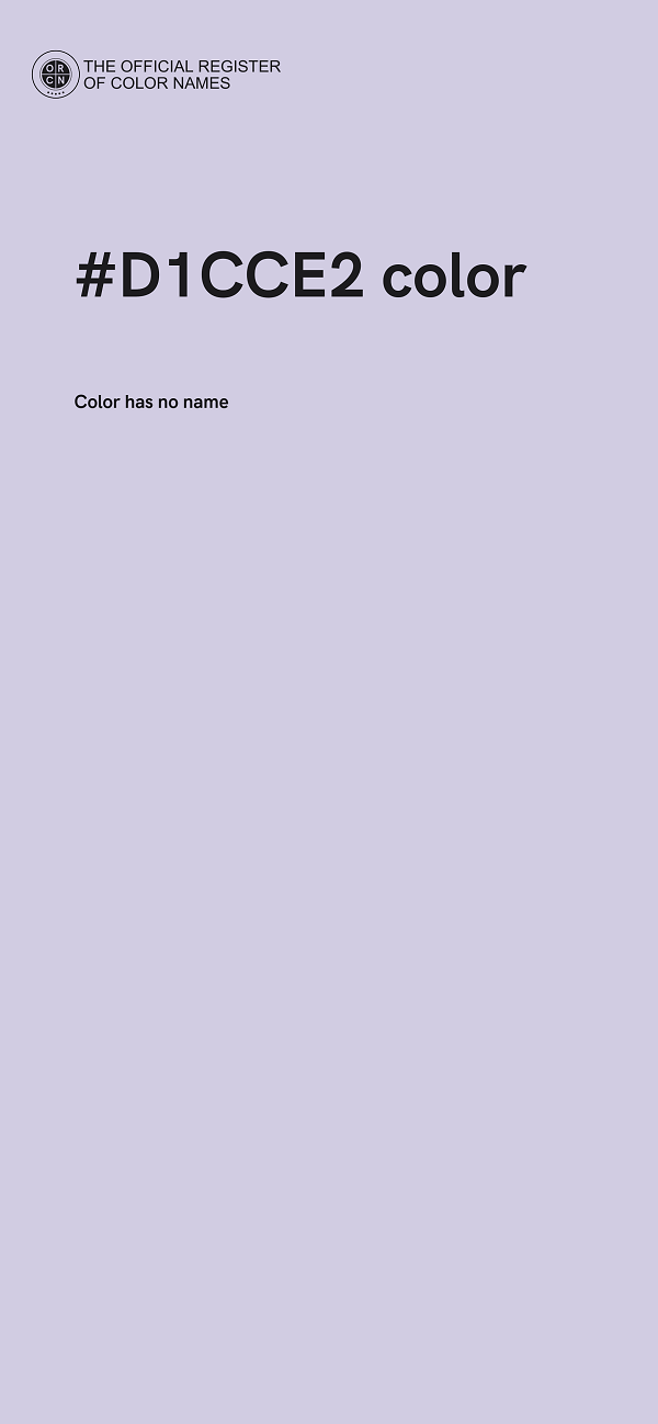 #D1CCE2 color image