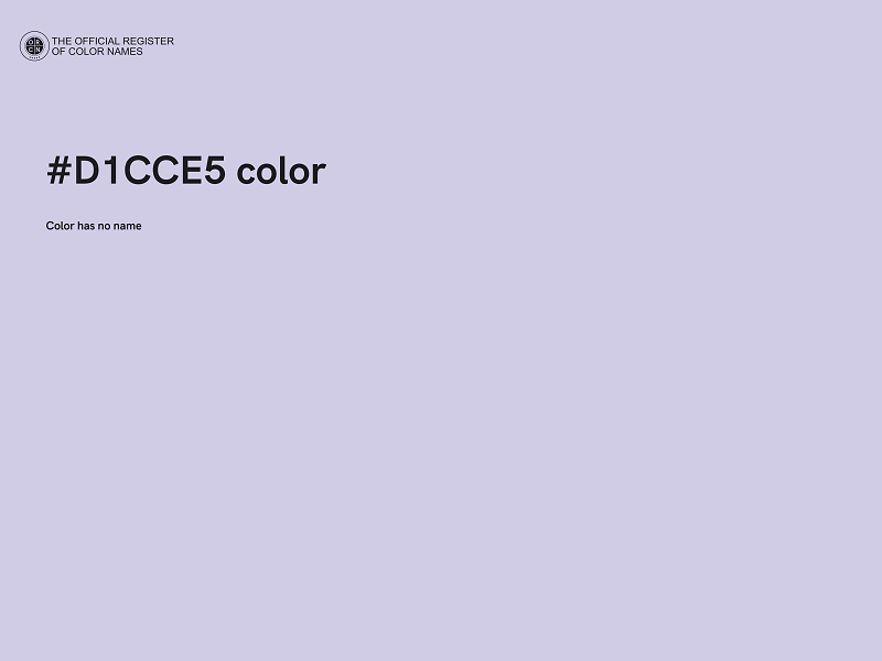 #D1CCE5 color image