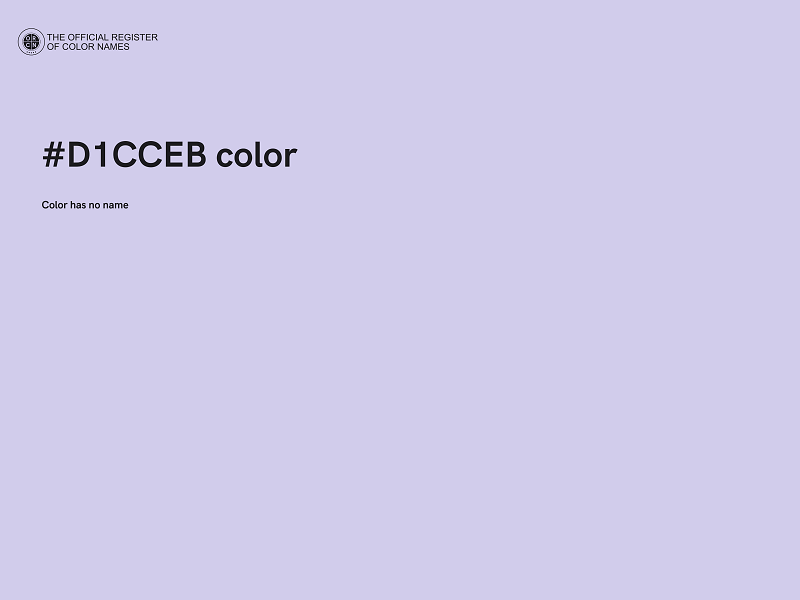 #D1CCEB color image