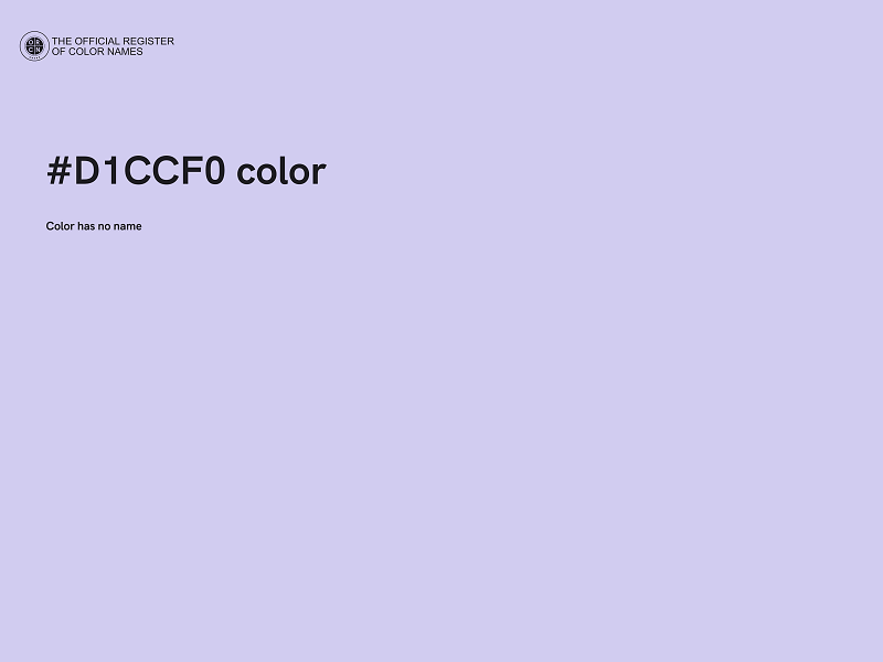 #D1CCF0 color image