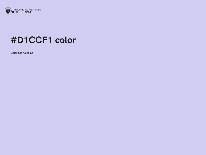 #D1CCF1 color image