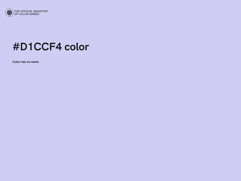 #D1CCF4 color image