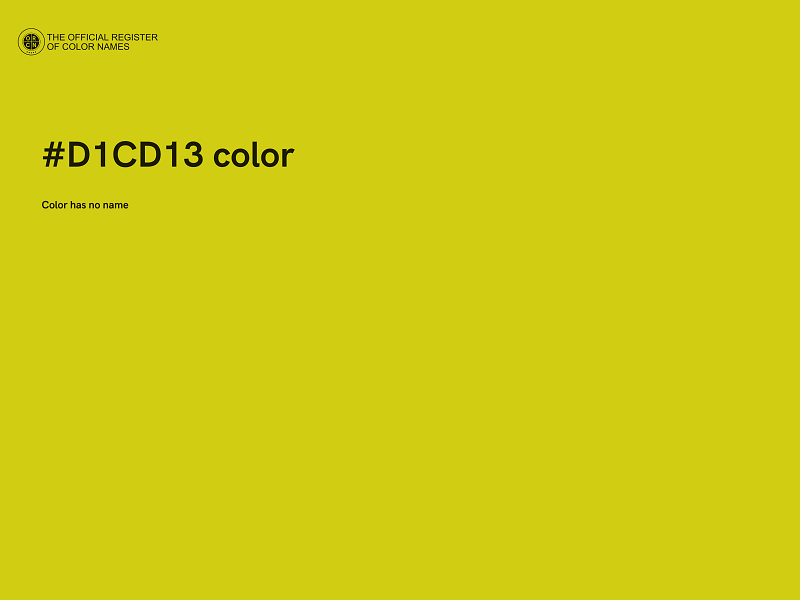 #D1CD13 color image