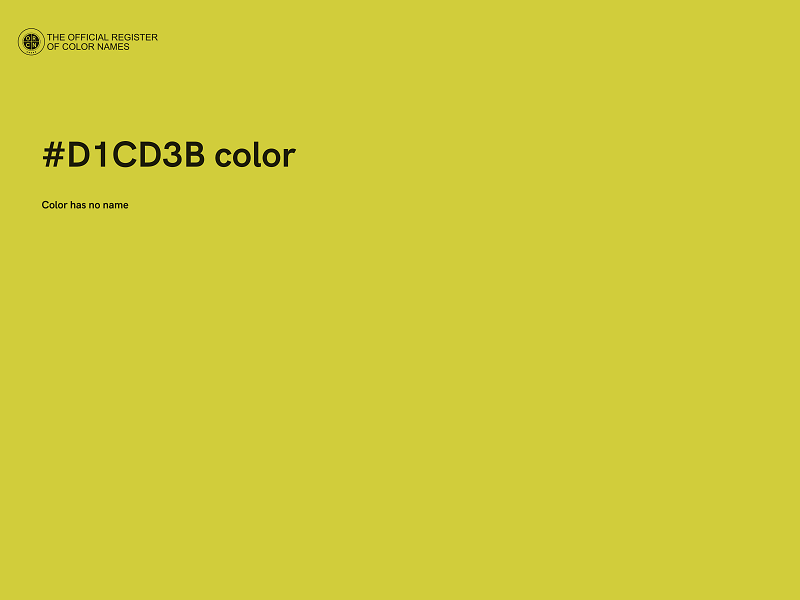 #D1CD3B color image